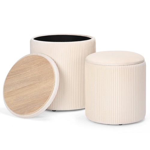 Set round ottoman - set, of