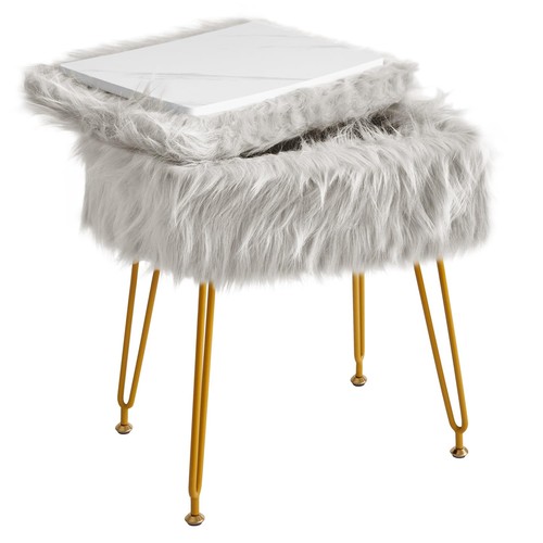 Rectangular faux fur makeup - fur,
