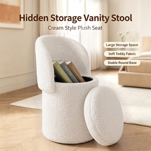 Makeup stool with storage - stool,