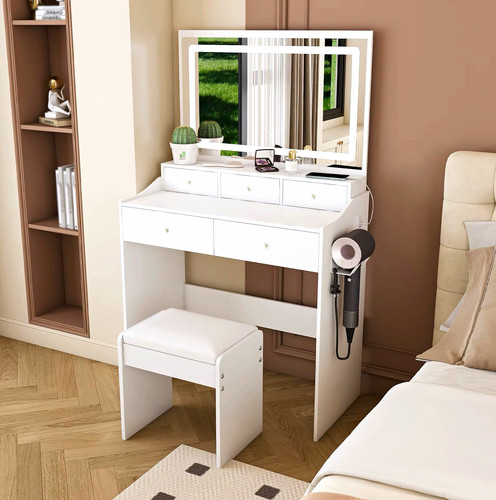 Modern white vanity - modern, set