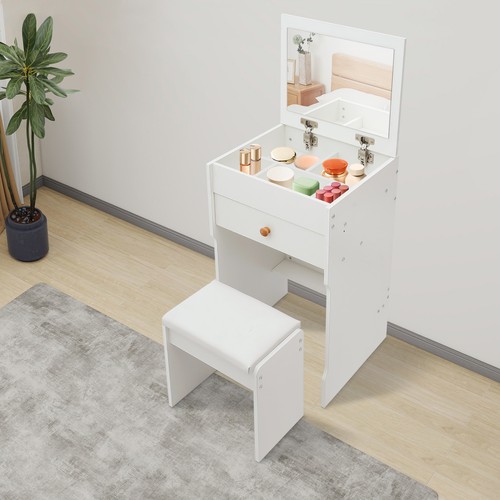 White vanity table makeup - vanity,