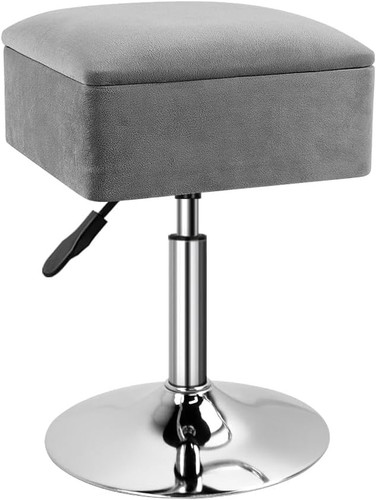 Adjustable vanity stool with - vanity,