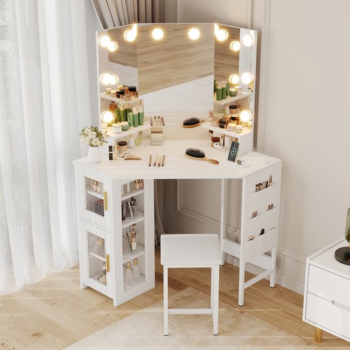Corner vanity desk and - corner,